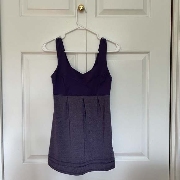 Size 4 purple lululemon tank top - Picture 1 of 4